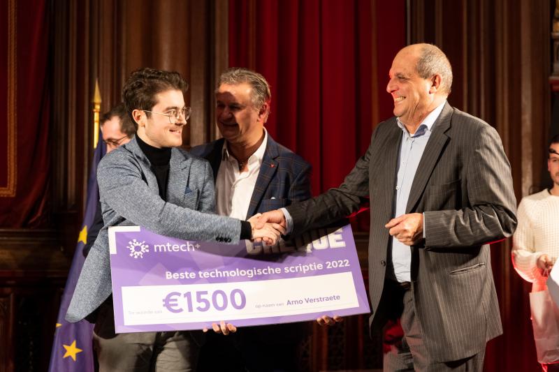 Arno Verstraete wint de mtech+prijs